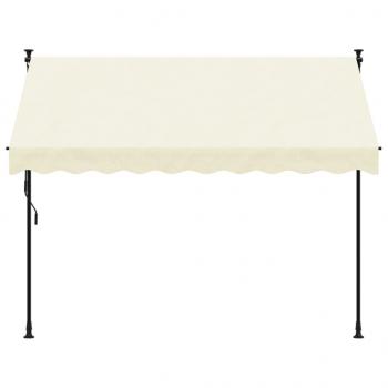 Markise Einziehbar Creme 250x150 cm Stoff und Stahl