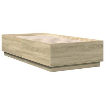 Bettgestell Sonoma-Eiche 90x190 cm Holzwerkstoff