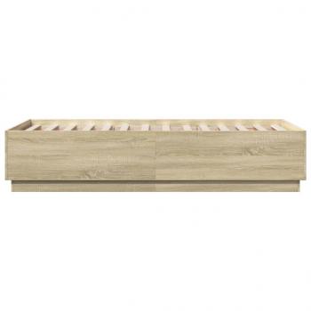 Bettgestell Sonoma-Eiche 90x190 cm Holzwerkstoff