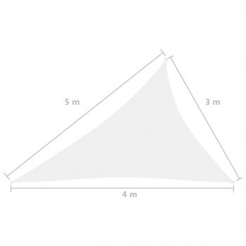 Sonnensegel Oxford-Gewebe Dreieckig 3x4x5 m Weiß