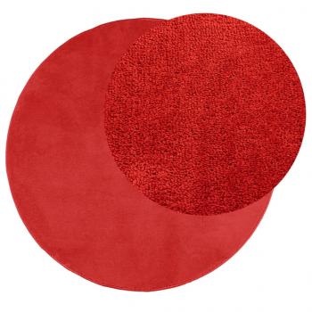 Teppich OVIEDO Kurzflor Rot Ø 120 cm