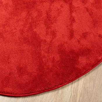 Teppich OVIEDO Kurzflor Rot Ø 100 cm