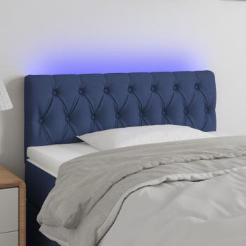 ARDEBO.de - LED Kopfteil Blau 100x7x78/88 cm Stoff