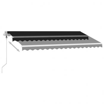 Markise Automatisch mit LED & Windsensor 400x300 cm Anthrazit