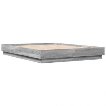 Bettgestell Grau Sonoma 140x190 cm Holzwerkstoff