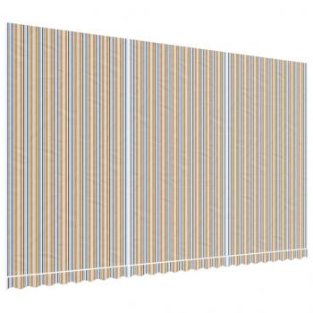 Markisenbespannung Mehrfarbig Gestreift 6x3,5 m
