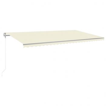 Automatische Markise mit LED & Windsensor 600x300 cm Creme