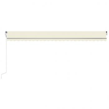 Automatische Markise mit LED & Windsensor 600x300 cm Creme