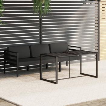 ARDEBO.de - 4-tlg. Garten-Lounge-Set mit Kissen Aluminium Anthrazit