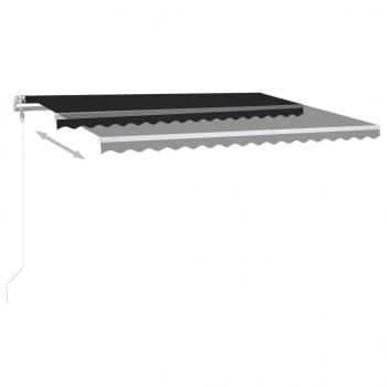 Automatische Markise mit LED Windsensor 400x300 cm Anthrazit