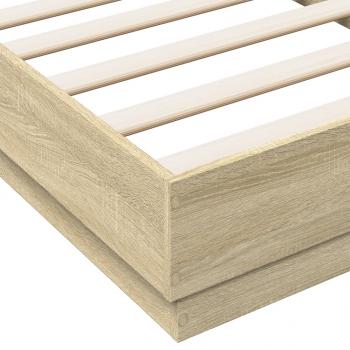 Bettgestell Sonoma-Eiche 90x190 cm Holzwerkstoff