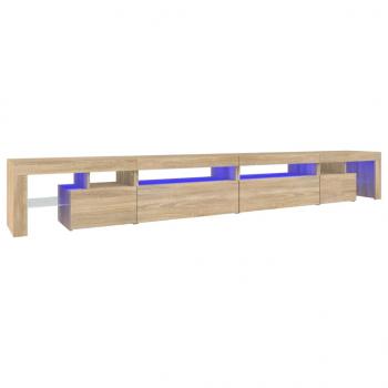 TV-Schrank mit LED-Leuchten Sonoma-Eiche 290x36,5x40 cm