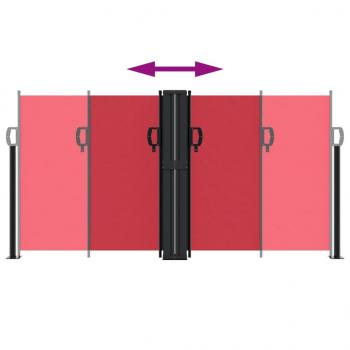 Seitenmarkise Ausziehbar Rot 120x600 cm