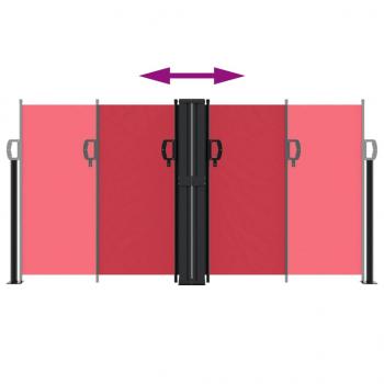 Seitenmarkise Ausziehbar Rot 120x1000 cm