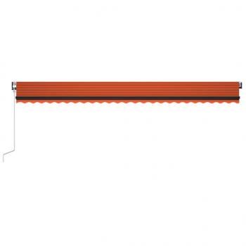 Automatische Markise mit LED & Windsensor 600x350 Orange/Braun