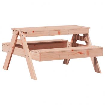 Picknicktisch für Kinder 88x97x52 cm Massivholz Douglasie