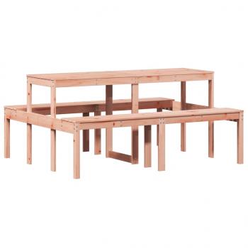 Picknicktisch 160x134x75 cm Massivholz Douglasie