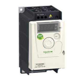 Schneider Electric ATV12H037M2 Frequenzumrichter ATV12, 0,37kW, 0,55HP, 200-240V, 1-ph., m. Kühlkör