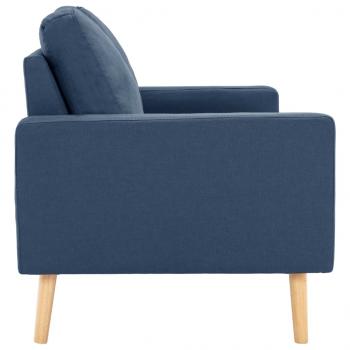 2-Sitzer-Sofa Blau Stoff