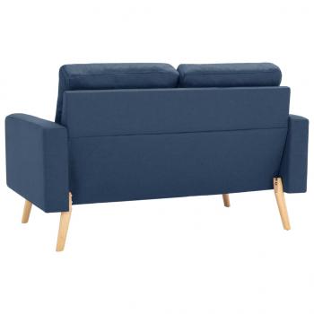 2-Sitzer-Sofa Blau Stoff