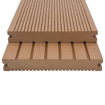 WPC Massive Terrassendielen mit Zubehör 16 m² 2,2 m Teak