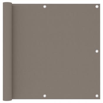 ARDEBO.de - Balkon-Sichtschutz Taupe 90x300 cm Oxford-Gewebe