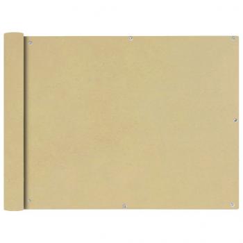 Balkonsichtschutz Oxfordgewebe 90x400 cm Beige