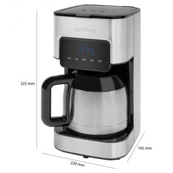 ProfiCook PC-KA 1191 Kaffeeautomat, Sensor Touch, 1,2 L, 24-Stunden-Timer, edelstahl/schwarz (501191)