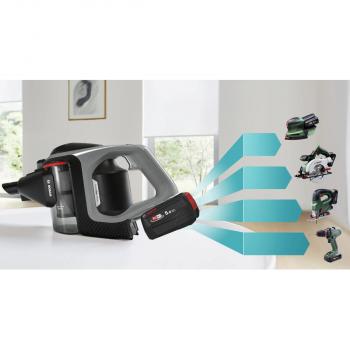 Bosch BSS825MULT Akkustaubsauger, Beutellos, 3 Leistungsstufe, Grau