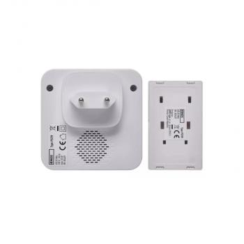 EMOS WIRELESS DOORCHIME AC P5731 Drahtlose Türklingel mit zwei Klingeln, weiß