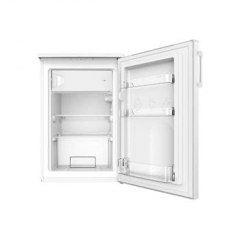 Amica KS 361 300 W Standkühlschrank, 55 cm breit, 107 L, mit Gefrierfach, LED Licht, Gemüsefach, weiß