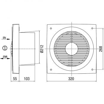 MAICO ENR 20 Wandeinbauventilator (0081.0316)