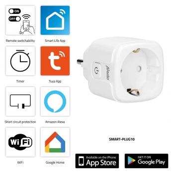 ARDEBO.de - SMART-PLUG10 Smart Wi-Fi Steckdose 16A 3680W