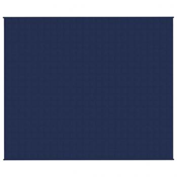 Gewichtsdecke Blau 220x260 cm 15 kg Stoff