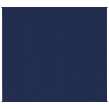 Gewichtsdecke Blau 200x220 cm 13 kg Stoff