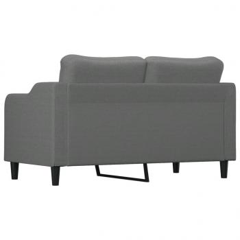 2-Sitzer-Sofa Dunkelgrau 140 cm Stoff