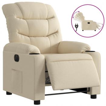 Relaxsessel Elektrisch Creme Stoff