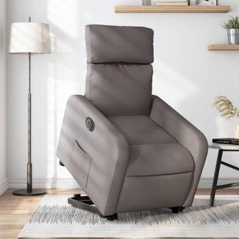 ARDEBO.de - Relaxsessel mit Aufstehhilfe Elektrisch Taupe Stoff