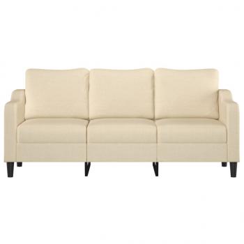 3-Sitzer-Sofa Creme 180 cm Stoff