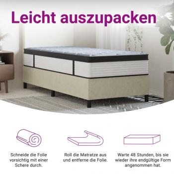 Matratze Taschenfederkern Medium Plus 90x200 cm