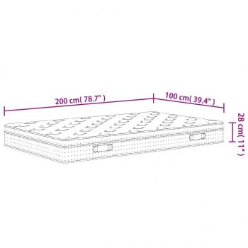 Matratze Taschenfederkern Medium Plus 100x200 cm