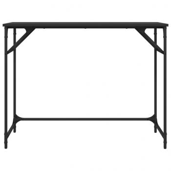 Schreibtisch Schwarz 100x45x76 cm Holzwerkstoff und Stahl