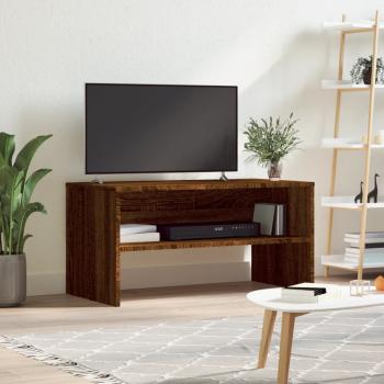 ARDEBO.de - TV-Schrank Braun Eiche-Optik 80x40x40 cm Holzwerkstoff