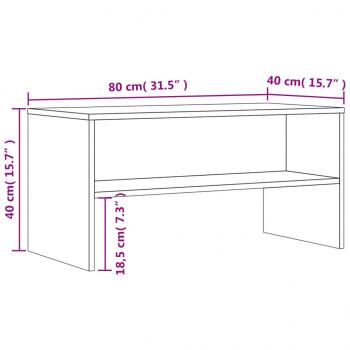 TV-Schrank Braun Eiche-Optik 80x40x40 cm Holzwerkstoff