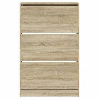 Schuhschrank Sonoma-Eiche 80x21x125,5 cm Holzwerkstoff