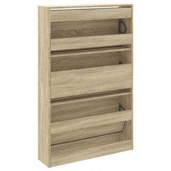 Schuhschrank Sonoma-Eiche 80x21x125,5 cm Holzwerkstoff