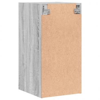 Wandschrank mit Glastüren Grau Sonoma 35x37x68,5 cm