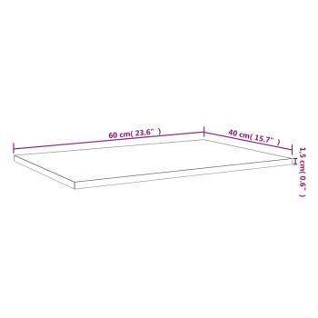 Wandregale 4 Stk. Braun Eichen-Optik 60x40x1,5 cm Holzwerkstoff