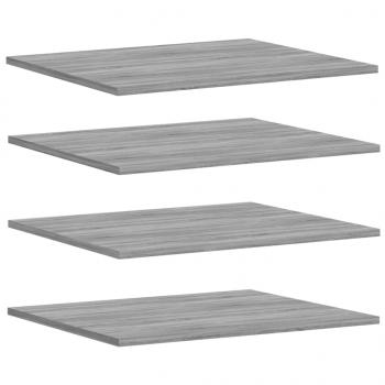 Wandregale 4 Stk. Grau Sonoma 60x50x1,5 cm Holzwerkstoff