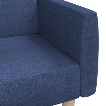 Schlafsofa 2-Sitzer Blau Stoff